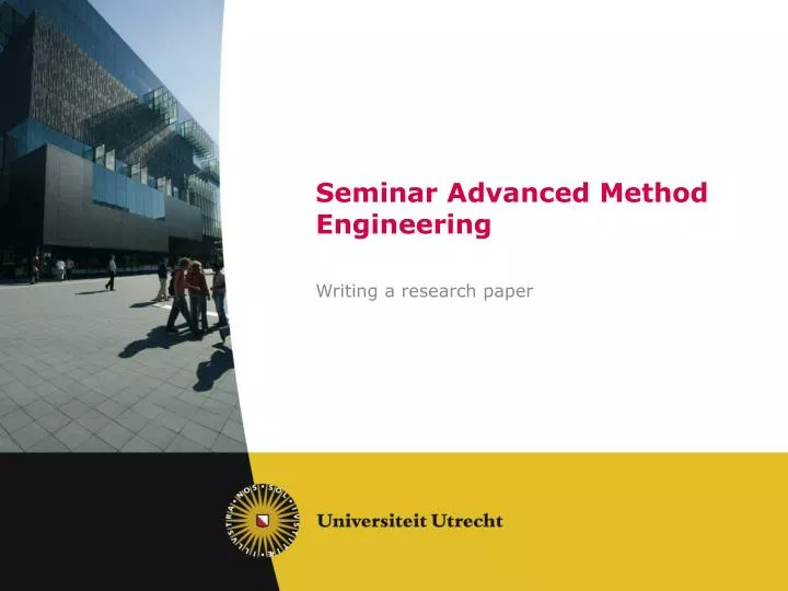 seminar advanced method engineering