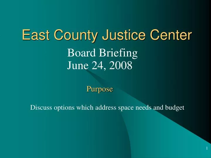 east county justice center