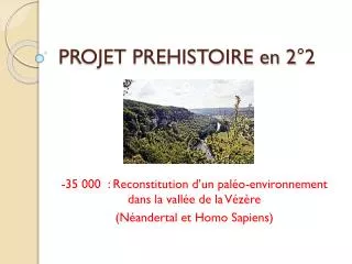 projet prehistoire en 2 2
