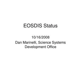 EOSDIS Status