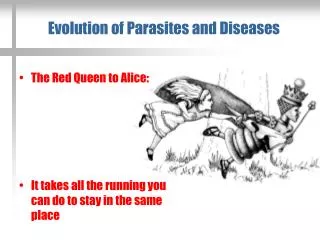 Evolution of Parasites and Diseases