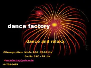 dance factory