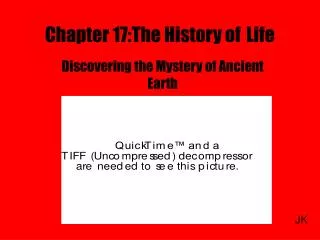 Chapter 17:The History of Life
