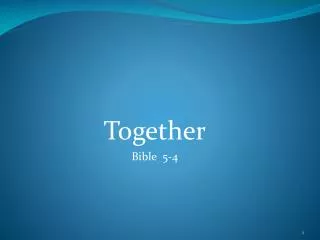 Together Bible 5-4