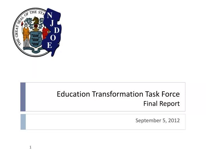 education transformation task force final report