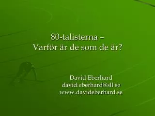 80 talisterna varf r r de som de r