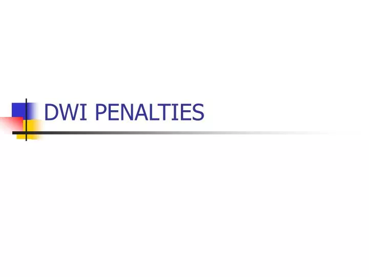 dwi penalties