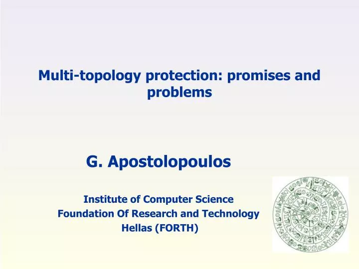 multi topology protection promises and problems