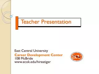 Teacher Presentation