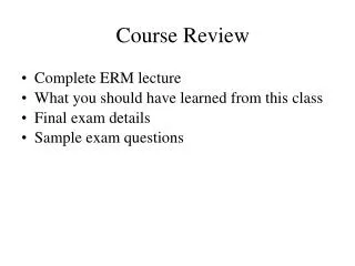 Course Review