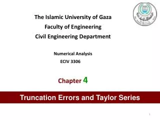 The Islamic University of Gaza Faculty of Engineering Civil Engineering Department