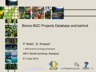 Biome-BGC Projects Database and behind