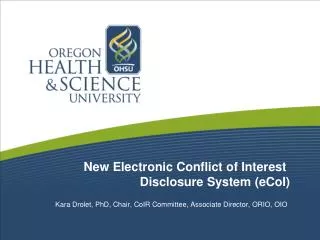 new electronic conflict of interest disclosure system ecoi