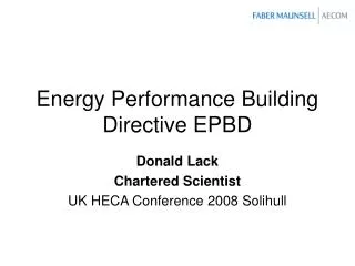 Energy Performance Building Directive EPBD