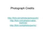 Photograph Credits - slide 1