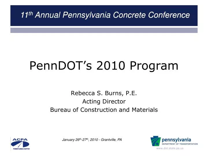 penndot s 2010 program