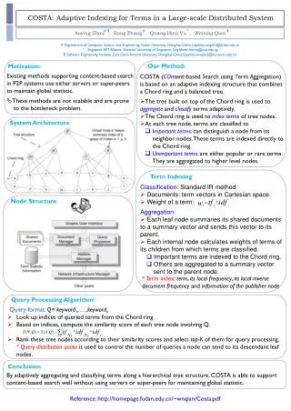 COSTA: Adaptive Indexing for Terms in a Large-scale Distributed System