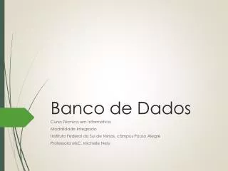 banco de dados