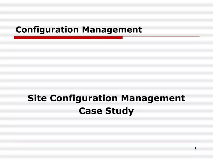 configuration management