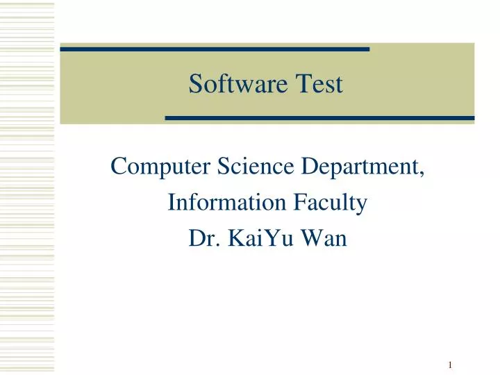 software test