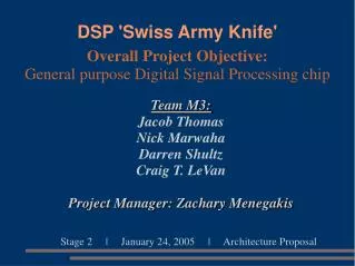 DSP 'Swiss Army Knife'