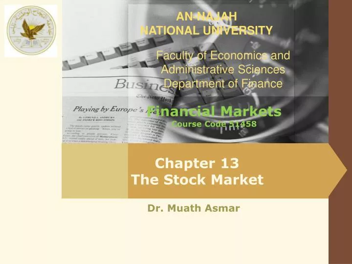 chapter 13 the stock m arket