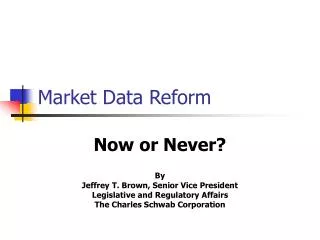 Market Data Reform