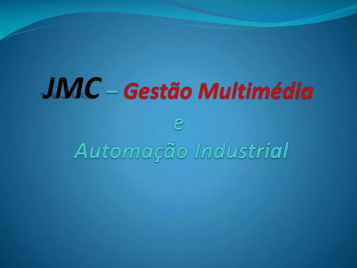 jmc gest o multim dia e automa o industrial