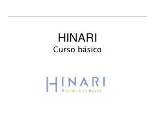 hinari curso b sico
