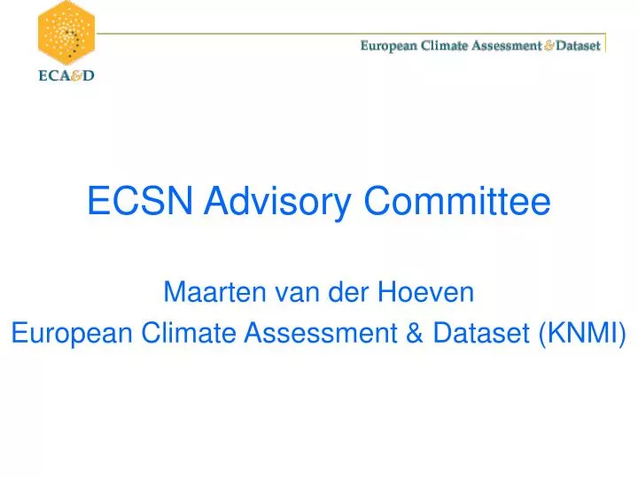 ecsn advisory committee