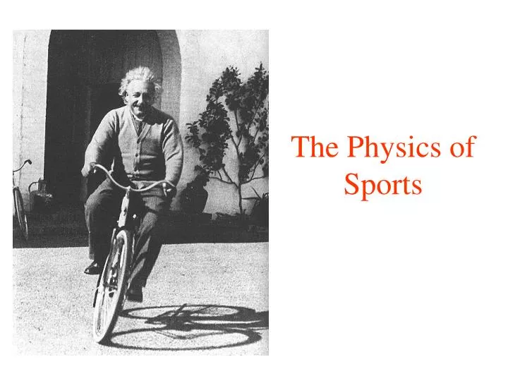 the physics of sports