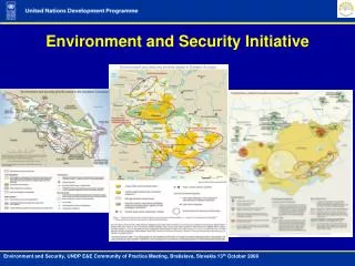 Environment and Security Initiative