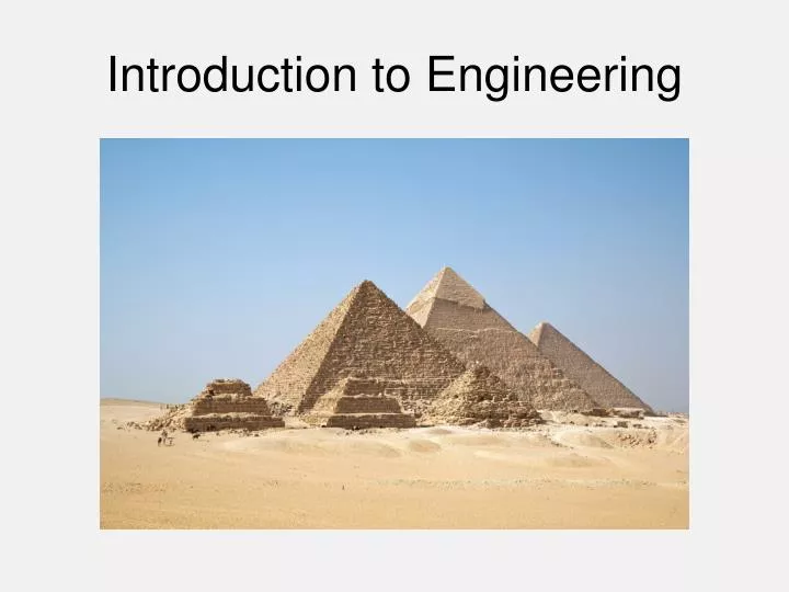 introduction to engineering