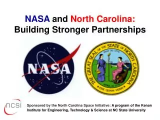 NASA and North Carolina: Building Stronger Partnerships