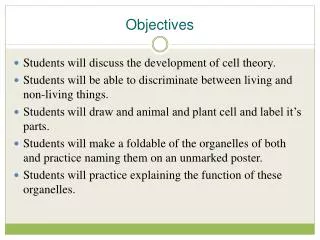 objectives