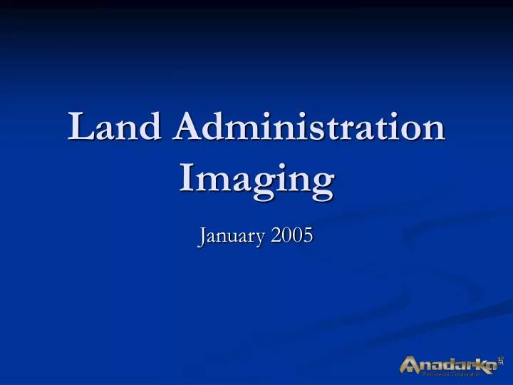 land administration imaging