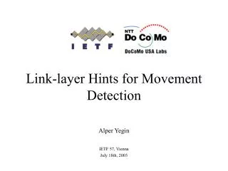 Link-layer Hints for Movement Detection