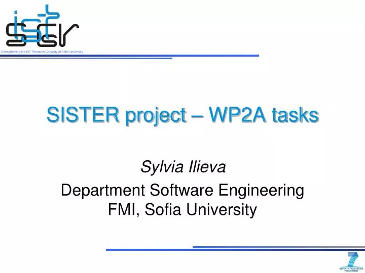 sister project wp2a tasks