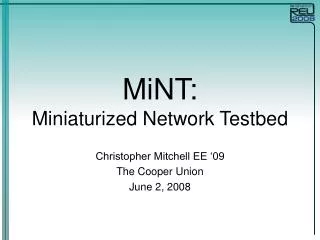 MiNT: Miniaturized Network Testbed