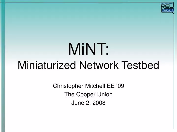 mint miniaturized network testbed