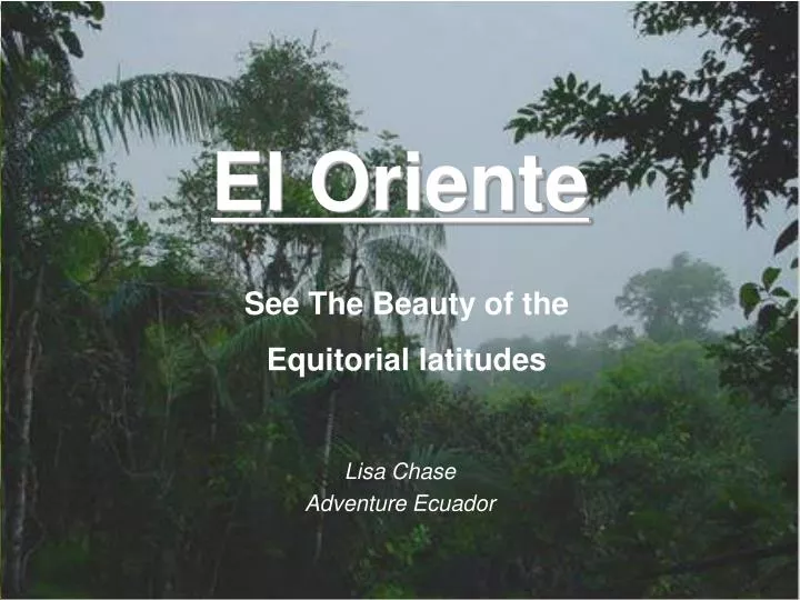 el oriente