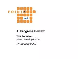 A. Progress Review Tim Johnson point-topic 28 January 2005