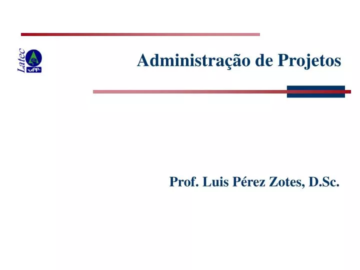 administra o de projetos