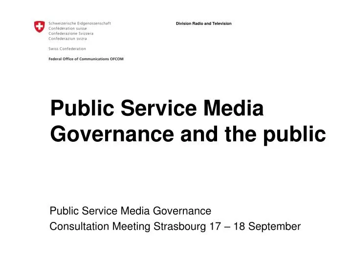 public service media governance and the public