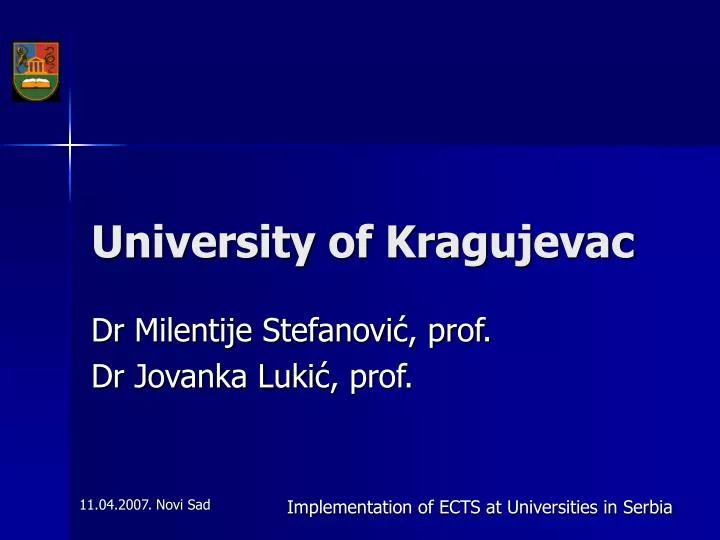 university of kragujevac