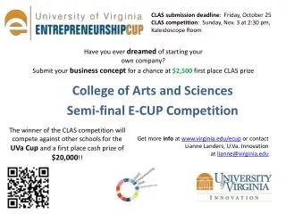 College of Arts and Sciences Semi-final E-CUP Competition