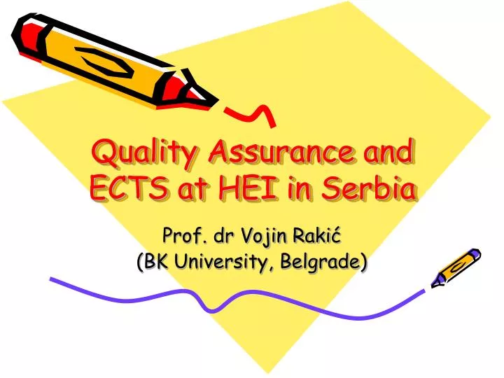 quality assurance and ects at hei in serbia