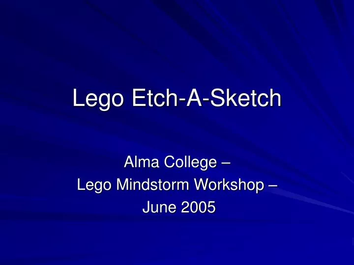 lego etch a sketch