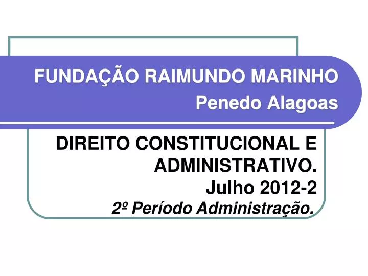 direito constitucional e administrativo julho 2012 2