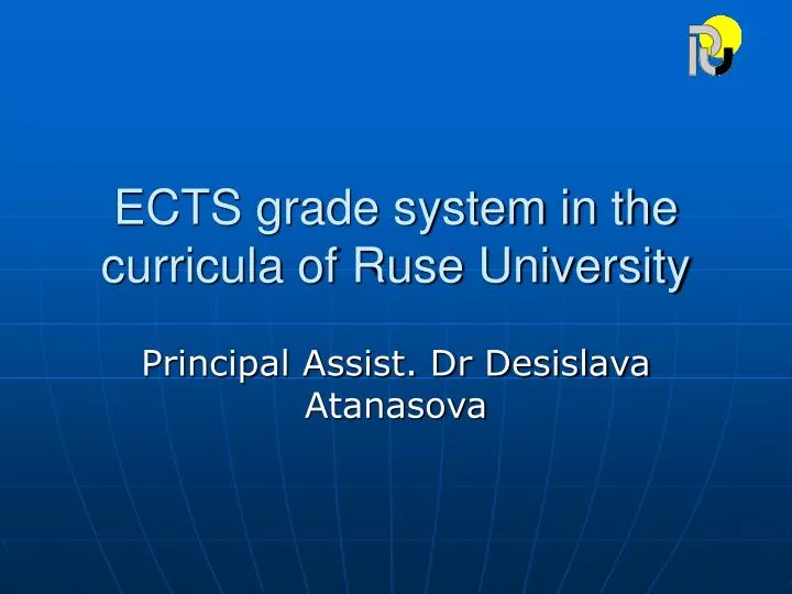 ects grade system in the curricula of ruse university